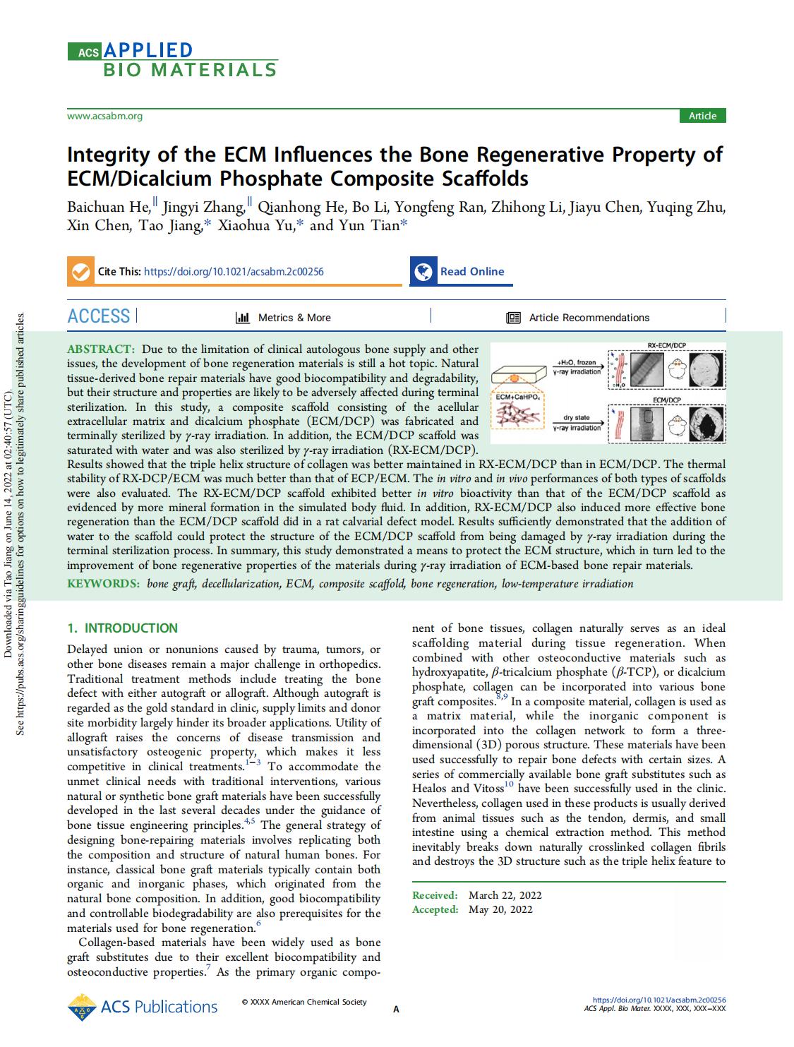 Integrity of the ECM Influences the Bone Regenerative Property of ECM-Dicalcium Phosphate Composite Scaffolds_00.jpg